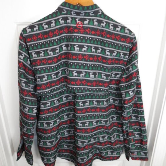 Magellan Fish Gear Shirt Button Up L/S Women XXL Christmas Fair Isle Relaxed Fit - Picture 4 of 6